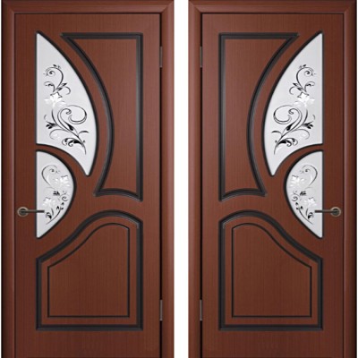 Дверь шпонированная Велес шоколад ПО-900