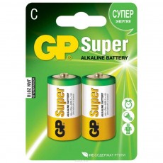 Батарейки алкалиновые GP Super Alkaline 14А C 2шт/упак