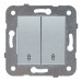 Выключатель 2-клавишный  серебро (узел) WKTT00092SL-BY Panasonic- купить в Remont Doma| Каталог с ценами на сайте, доставка.