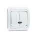 Купить Выключатель 2 СП "Макел" белый с подсветкой в Клинцах в Интернет-магазине Remont Doma