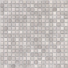 Мозаика из стекла и натурального камня Travertino Silver MAT 15*15*4 (305*305) мм