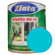 Краска МА-15 бирюзовая 1,6 кг "Zlata" Азов