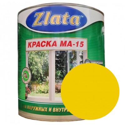 Краска МА-15 желтая 1,6 кг "Zlata" Азов
