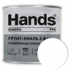 Грунт-эмаль 3в1 Hands Generic PRO белый 1.8 кг