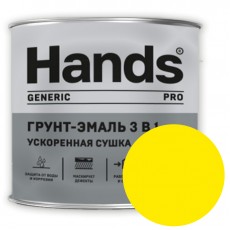 Грунт-эмаль 3в1 Hands Generic PRO желтый 1.8 кг