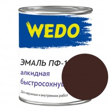 Эмаль ПФ-115 "WEDO" шоколадный 0,8 кг