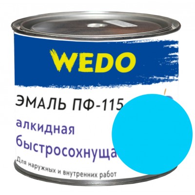 Эмаль ПФ-115 "WEDO" голубой 1,8 кг