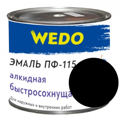 Эмаль ПФ-115 "WEDO" черный 1,8 кг