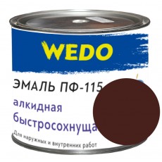 Эмаль ПФ-115 "WEDO" шоколадный 1,8 кг