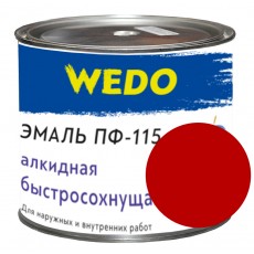 Эмаль ПФ-115 "WEDO" красный 1,8 кг