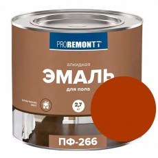 Эмаль ПФ-266 Proremontt красно-коричневая 2,7 кг 