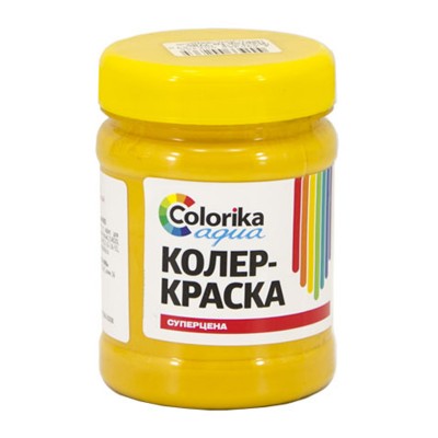 Колер-краска "Colorika aqua" золотисто-желтая 0,3 кг