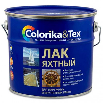 Лак для яхт полуматовый "Colorika&Tex" 2,7 л