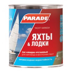 Лак яхтный "PARADE"L-20 алкидно-уретановый глянцевый 2,5 л