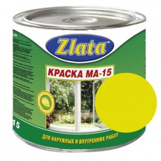 Краска МА-15 желтая 5,5 кг "Zlata" Азов