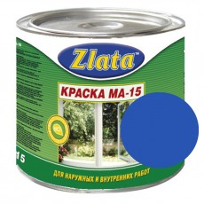 Краска МА-15 синяя 1,6 кг "Zlata" Азов