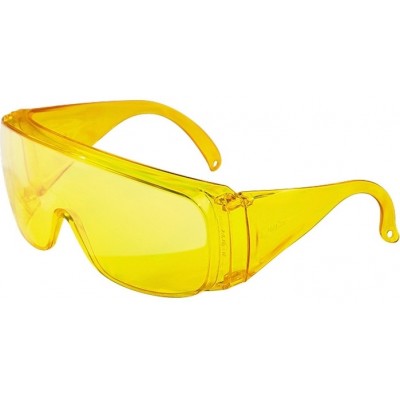 Очки защитные открытого типа, желтые ударопрочный поликарбонат 89157
