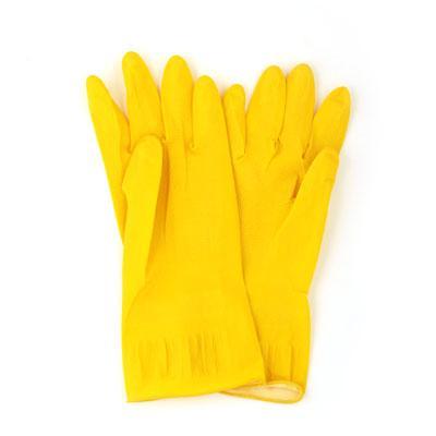 Перчатки резиновые желтые XL 447-008  VETTA