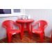 Купить Кресло пластиковое "Фламинго" красное в Клинцах в Интернет-магазине Remont Doma