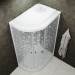 Купить Душевая кабина Triton Коралл левая, 1/4 круга, 120х80 см, мозаика белый в Клинцах в Интернет-магазине Remont Doma