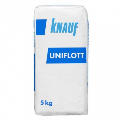 Шпаклевка гипсовая высокопрочная "Кнауф-Унифлотт" 5кг (Германия, 1-5мм)