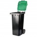 Купить Бак для мусора 120л на колёсах серо-зеленый (М4603) в Клинцах в Интернет-магазине Remont Doma